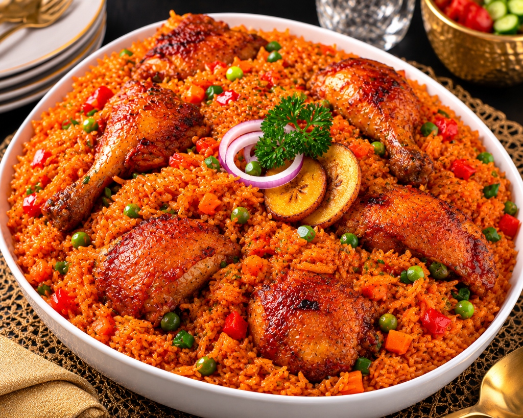 Celebration jollof platter