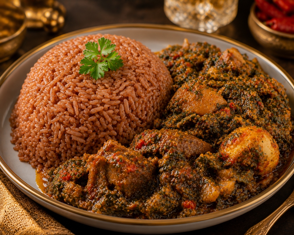 An authentic African meal ready to order